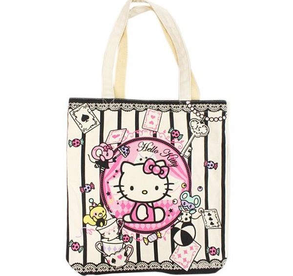 日本正版kitty帆布環保手提袋(大)