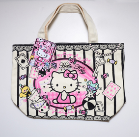 日本正版kitty帆布環保手提袋(小)
